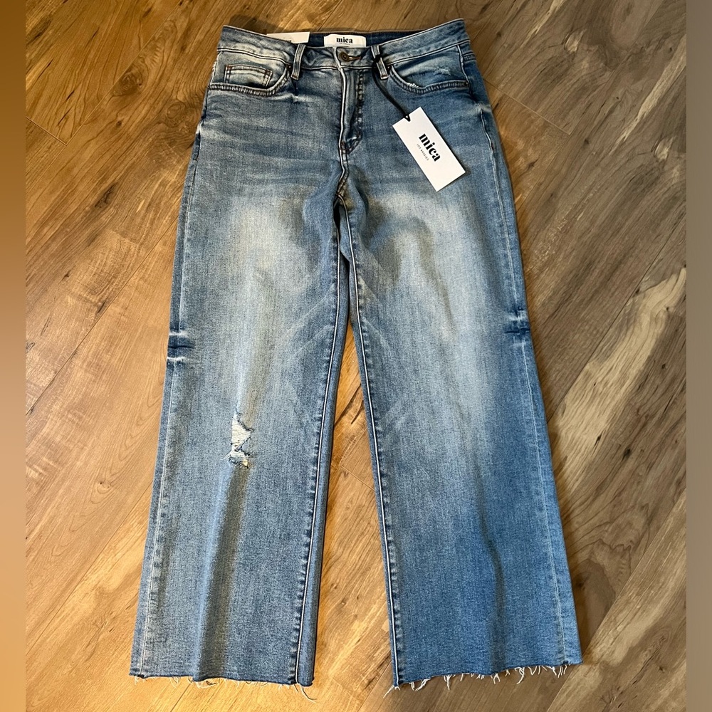 Mica Mid Rise Wide Leg Jeans